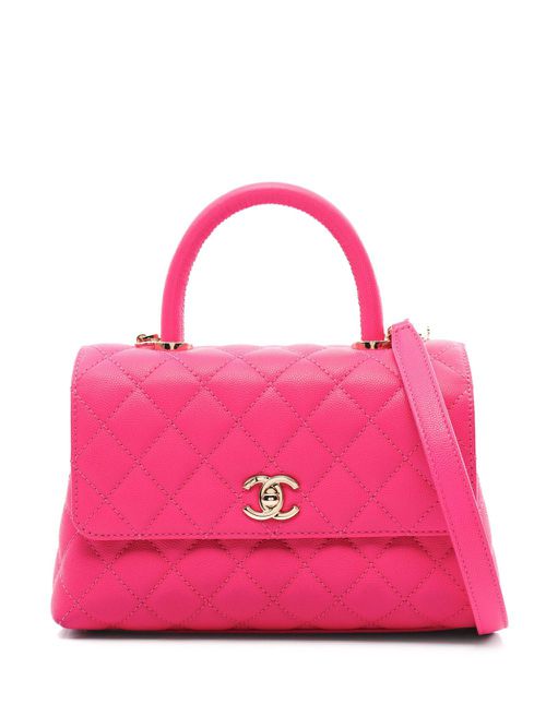 2010s CC diamond-quilted two-way bag - Pink