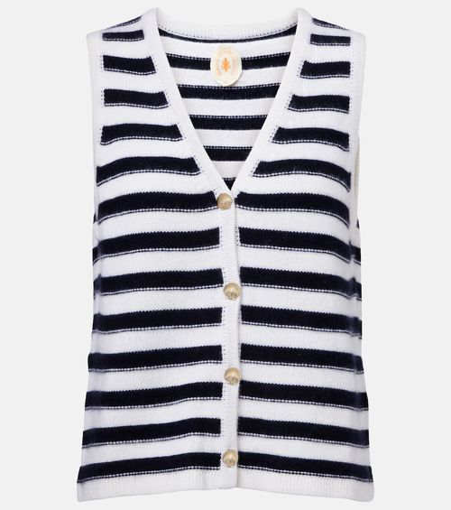Striped cashmere sweater vest
