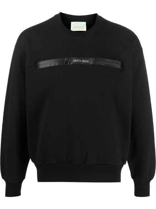 Logo-print sweatshirt - Black