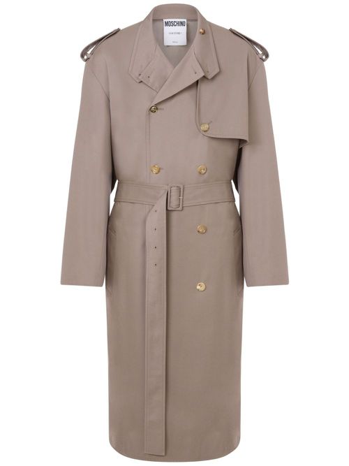 Double-breasted trench coat - Neutrals