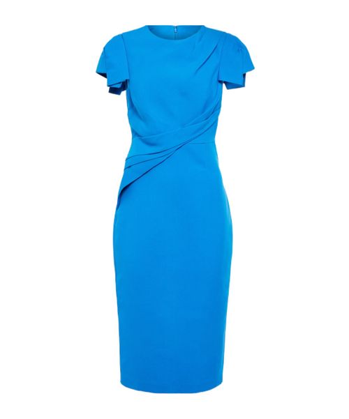 Gathered midi dress
