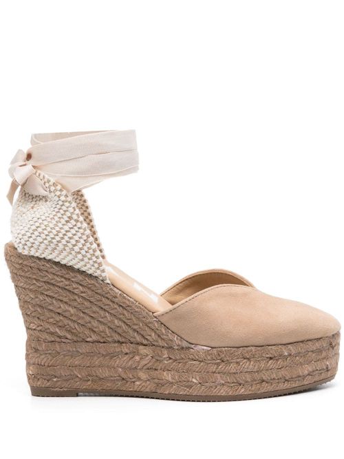 Manebi Hamptons in pelle scamosciata a forma di cuore espadrille
