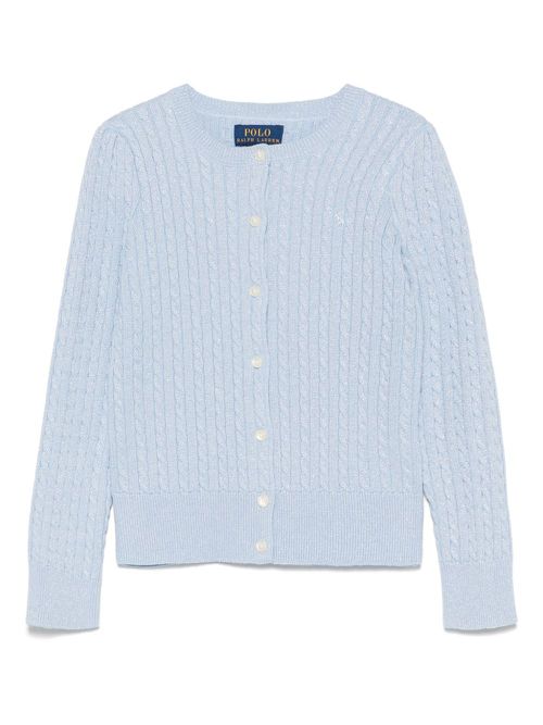 POLO RALPH LAUREN KIDS Polo Pony-embroidered cardigan - Blue