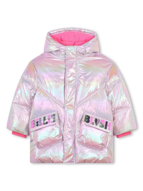 Hooded puffer jacket - Pink