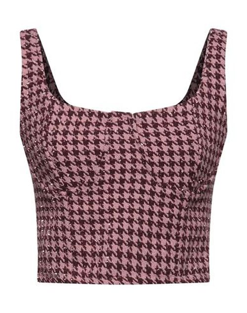 Woman Top Pink Size M Polyester, Wool
