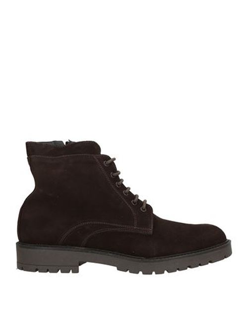 Man Ankle boots Dark brown Size 10 Leather