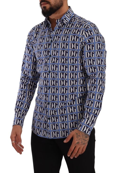 Logo-Print Shirt — Blue
