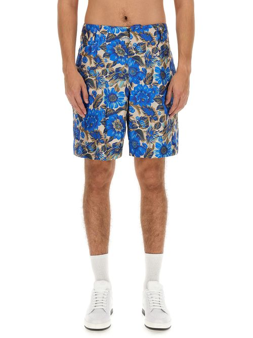 Short All Over Blue Flower
