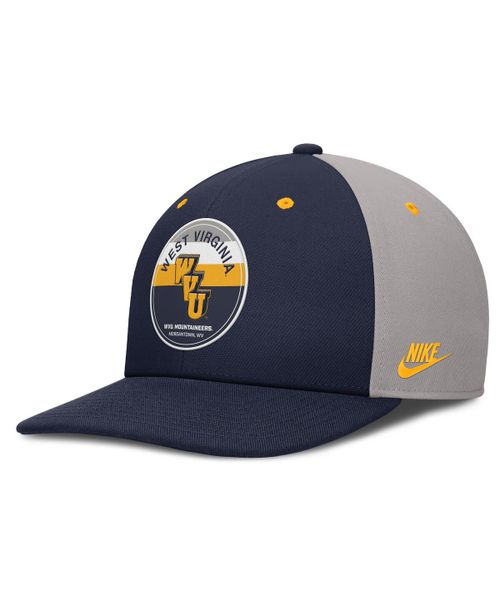 Men's Navy/Gray West Virginia Mountaineers Prep Pro Performance Snapback Hat - Navy, Gray