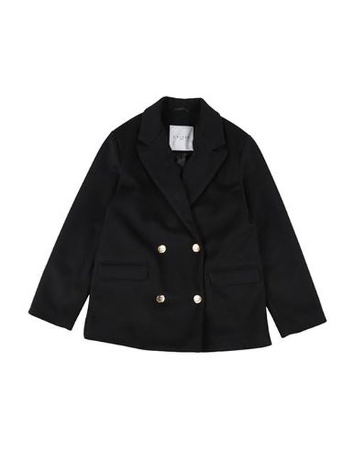 Kid Girl Coat Black Size 12 Polyester, Viscose