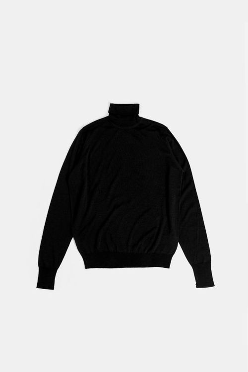 Richards Turtleneck Sweater — Black
