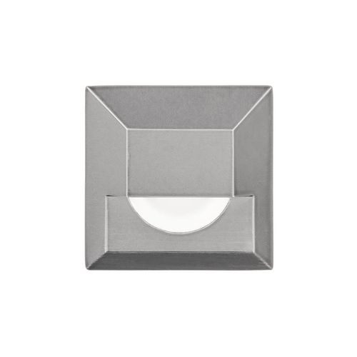 WAC Lighting 1-Light LED 12V Square Step and Wall Light in Stainless Stee