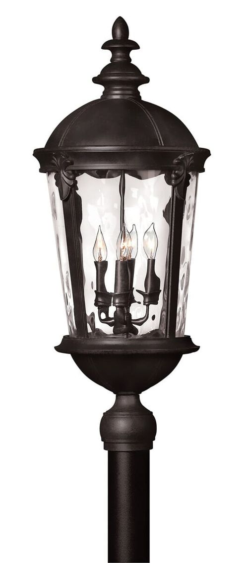 Black LED Post Top Pier Mount from the Windsor Collection