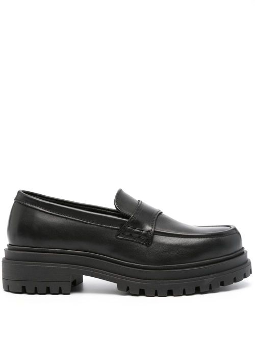 Obsidian leather loafers - Black