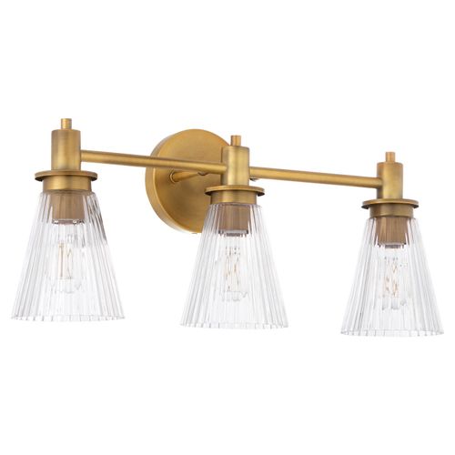 Brushed Brass Bathroom Vanity Light from the Lawton Collection