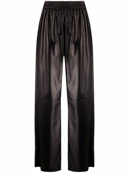 Flared-leg trousers - Black