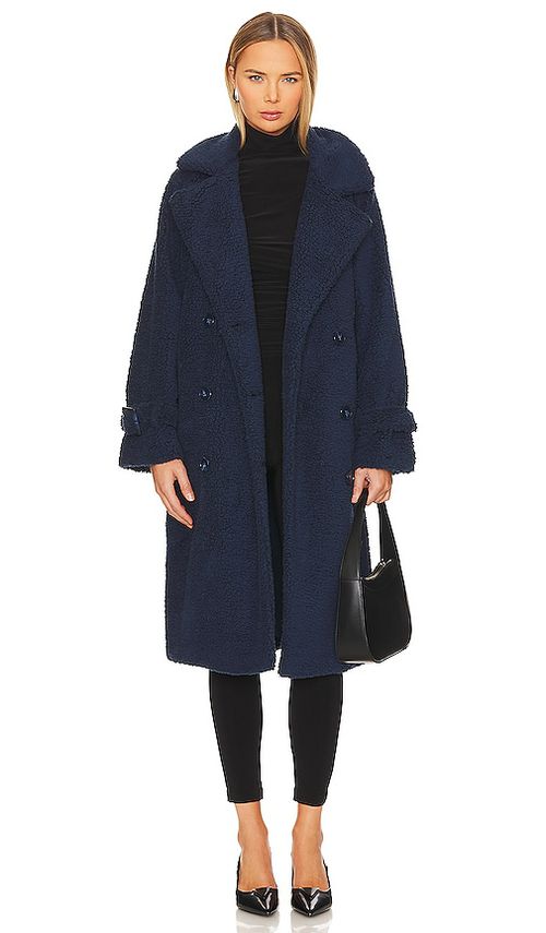 LAMARQUE Malani Coat in Navy. S. Also in
