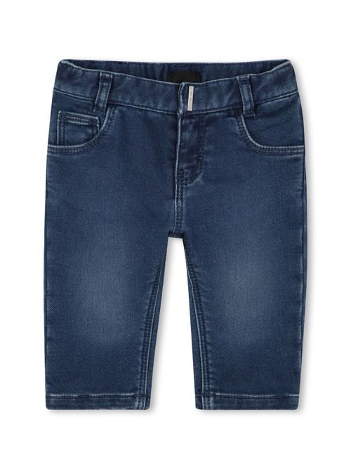 Embroidered logo jeans - Blue