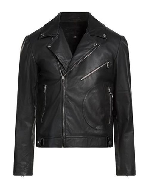 Man Jacket Black Size M Sheepskin