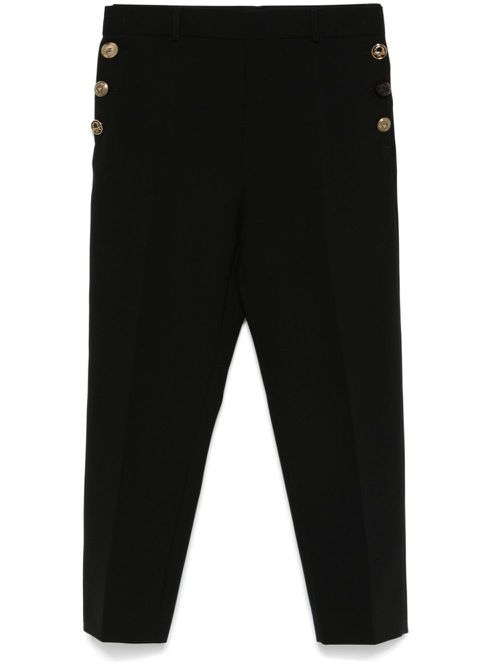 Tapered tailored trousers - Black