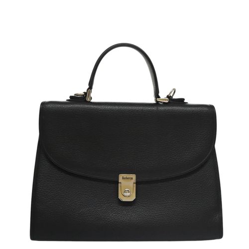 Burberry Black Leather Handbag Pre-Owned