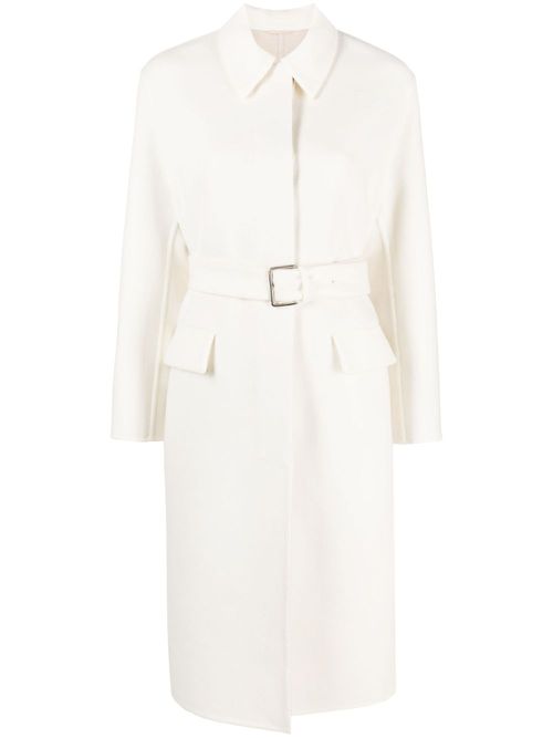 Single-breasted belted coat - Neutrals