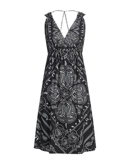 Replay Woman Midi dress Black Size S Cotton