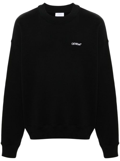 Raised-logo sweatshirt - Black