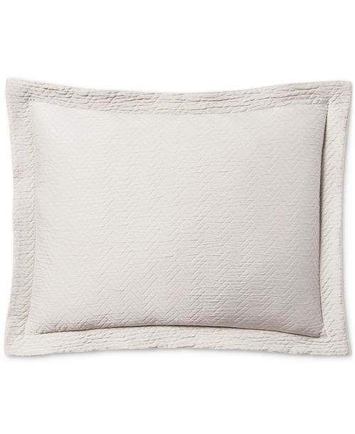 Kaia Matelasse Sham, King - Classic Cream
