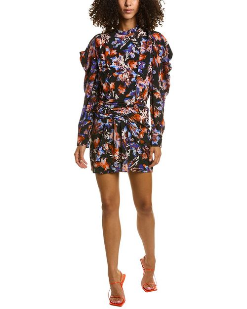 Merera Silk-Blend Mini Dress