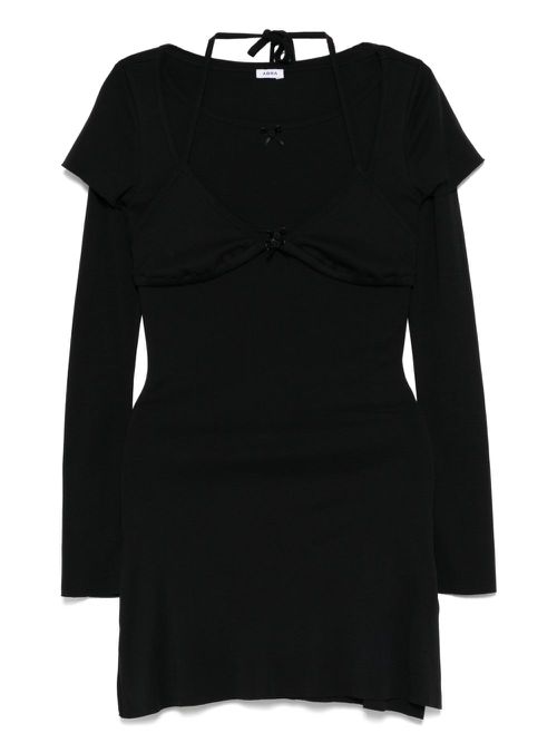 Long-sleeved dress - Black