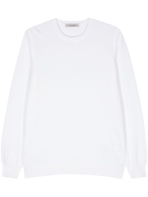 Long-sleeve cotton jumper - Neutrals