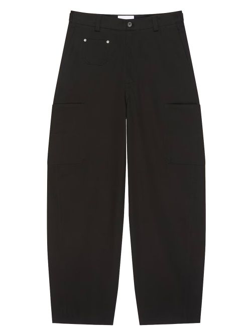 Couture Seam Trousers In Cotton Embroidered Paris