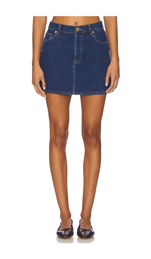ROLLA'S 90s Relaxed Mini Skirt in Blue. - 24 also