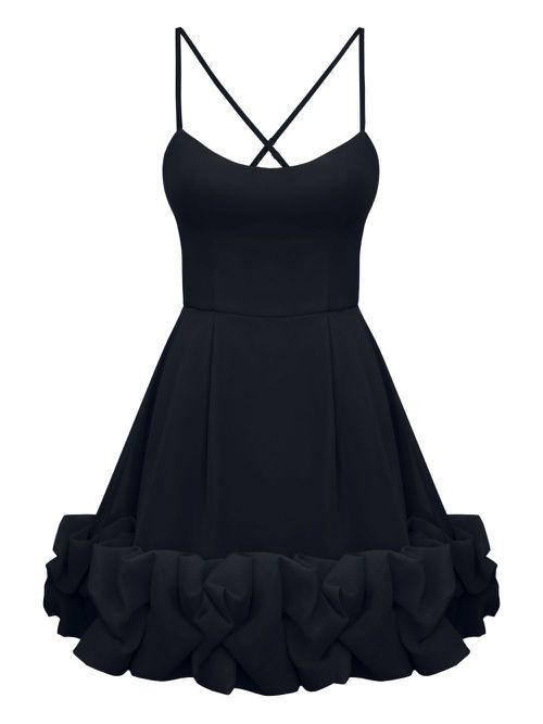 POST MERIDIEM backless bustier mini dress - Black
