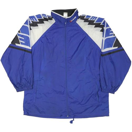 ERIMA Mens Blue Geometric Track Jacket XL Polyester Blend Zip