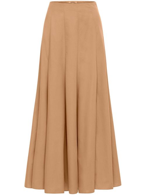 AZEEZA 여성 Soren maxi skirt - Neutrals SORENPOPLINSKIRTSAND