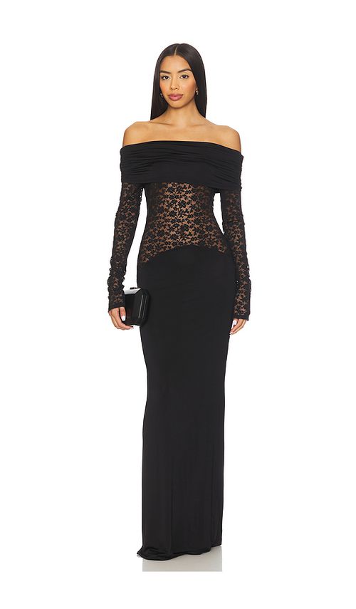 Lovers and Friends Heidi Gown in Black. XS. Also in L, M, S