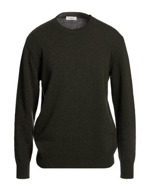 Man Sweater Military green Size 44 Wool, Polyamide