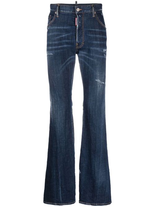 Mid-rise flared jeans - Blue