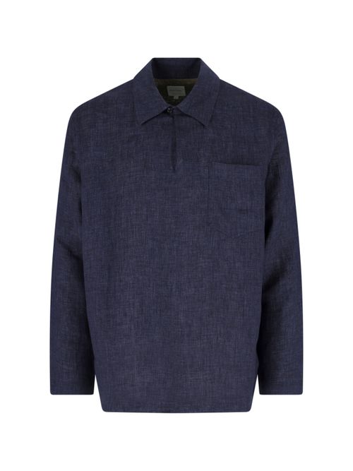 Men's 100% Linen Button-Front Shirt