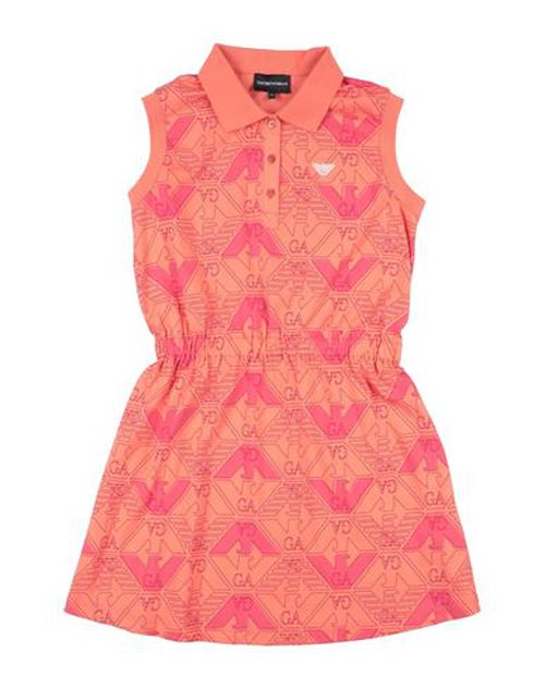 Kid Girl Kids' dress Salmon pink Size 12 Cotton, Elastane