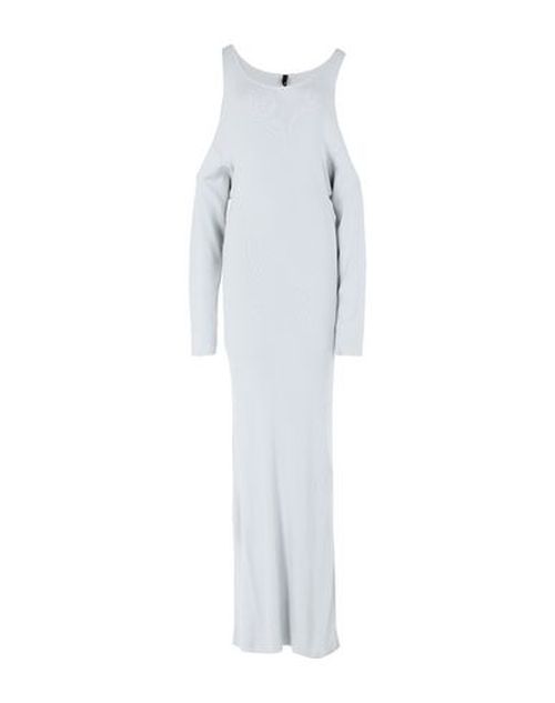 Ben Taverniti Unravel Project Woman Maxi dress Light grey Size XXS Cotton, Cashmere