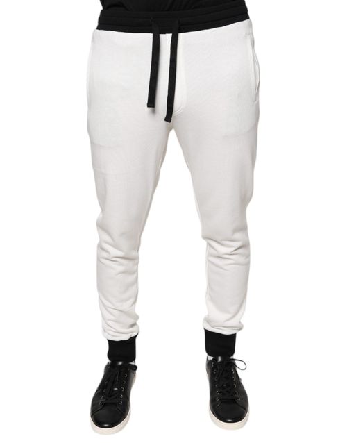 Cotton Joggers — White