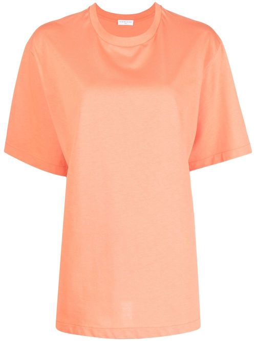Logo-print short-sleeve T-shirt - Orange
