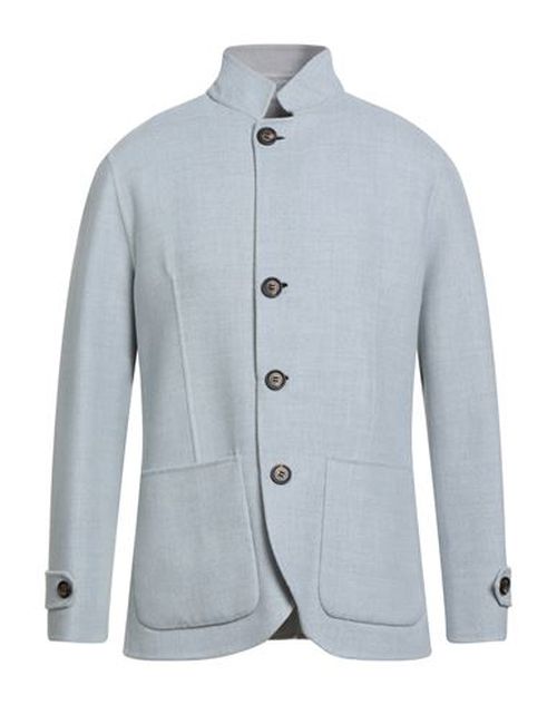 Platinum Man Coat Sky blue Size 40 Wool