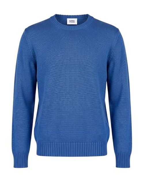 Man Sweater Slate blue Size 36 Merino Wool