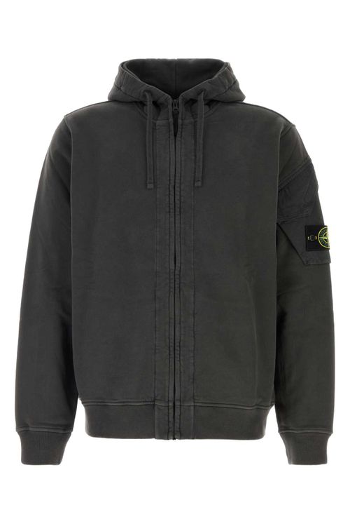 Quilted Hood Jacket Jacket — Gray