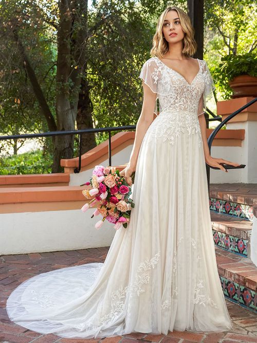 Simple Wedding Dress 2026 Lace V-Neck Sleeveless Lace A-Line Bridal Gowns Free Customization