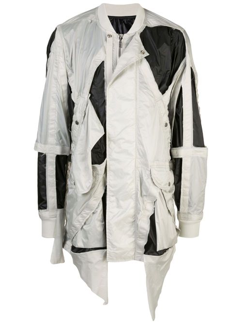 Cut-out detail jacket - Grey